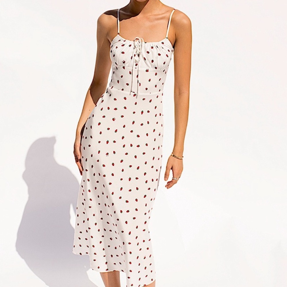 NWT Realisation Par Alba Strawberry Dress Medium